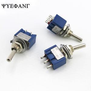 5개/몫 소형 토글 스위치 MTS-102 SPDT 6A 125VAC/3A 250VAC 미니 소형 레버 3 핀 ON/ON