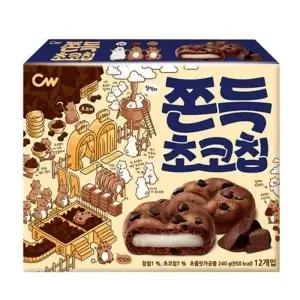 초코칩 G3E7K3O9 과자 간식 240g 12팩 쫀득한 식감