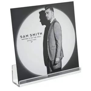 (타입 투명 1+1)LP 거치대 CD거치대 벽걸이 아크릴 전시대 수납장