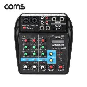 ( )4채널 오디오 믹서블루투스 믹싱콘솔 유튜브 방송전용 EP723