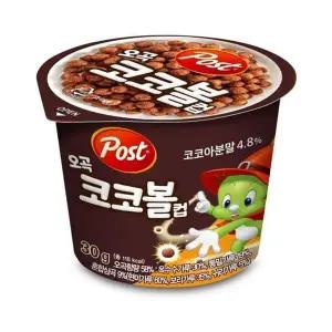 포스트 F6N6X9U8 컵 시리얼 오곡코코볼 30gX12입