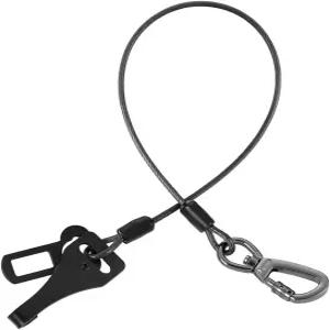 도그 카 안전벨트 - 잠금 카라비너 유니버설 버클 어댑터 씹지 않는 강철 로프가 있는 3-in-1 헤비 듀티