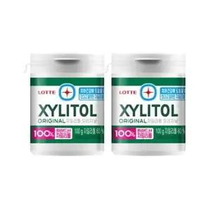 롯데 I6H0O8M7 자일리톨껌 100g 용기