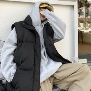 레이어드 아우터 남녀 루즈핏 공용 패딩 오버핏 조끼