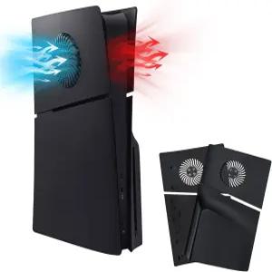 PS5 슬림 디스크 에디션 전용 맥바젤 페이스 플레이트 긁힘 방지 교체 패널 커버 쉘 케이스 냉각 통풍구