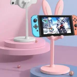 귀여운 토끼 캐릭터 탁상용 휴대폰 스마트폰 거치대