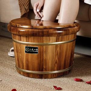 삼나무 족욕통 탄화목 휴대용 지압 발지압대야 건강 발판 욕탕기 안정 지압족욕 목욕 원목