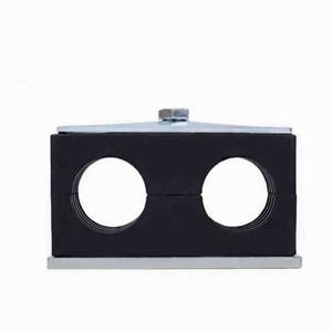 2PCS 검은 플라스틱 파이프 볼트 호환 클립 홈 개선 6-35mm 직경 튜브 클램프 패스너 키트