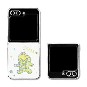 아칸 MANCHWI 우주인 Z플립5 클리어 하드 케이스