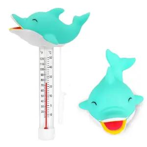 XY-WQ 플로팅 풀 온도계 스트링이 있는 물 온도를 쉽게 읽을 수 대형 사이즈 - 수영장 스파 온수 욕조