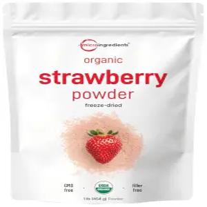 딸기 파우더 1파운드 100 천연 과일 동결 건조 소스 설탕 및 첨가물 없음 음료 스무디 음료에 좋은 풍미 비