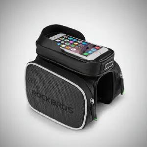 ( )자전거 프레임 가방 스마트폰 수납 파우치 방수 핸드폰 거치대