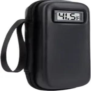 여행용 의약품 쿨러 보관 가방 온도 표시가 있는 약물 용기 항공기 병원용 정리함 여성 남성 자동차 일일