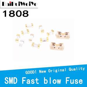 10개묶음 SMD 고속 퓨즈 1808 125V 0451 0.5A 1A 2A 3A 4A 5A 6.3A 7A 8A 세라믹