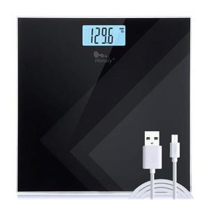 히말리 디지털 체중계 스텝온 기술이 적용된 USB 충전식 욕실 백라이트 디스플레이 400Ibs / 180kg 용량 6m