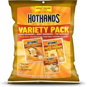 핫핸즈 발가락 손 바디 워머 버라이어티 팩 - 오래 지속되는 안전한 천연 무취 공기 활성화