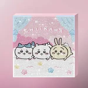 ( )치이카와 뒹굴뒹굴 캔버스 보석십자수 25x25