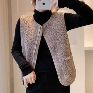 노카라 뽀글이조끼 수면 양털 조끼 베스트 점퍼