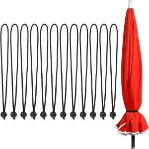 파라솔 파티오 우산용 12pcs 바람 안정제 스트랩 우산 재사용 가능한 다용도 액세서리용 볼 포함 번지