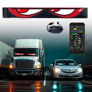 52인치*7.48인치 대형 데빌 즈 라이트 포 윈드실드, LED 윈드실드 플렉서블 다이내믹 자동차 (자동차 및 트럭에 적합)