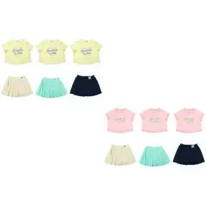 [갤러리아] 베네통키즈 러블리체커보드티셔츠 치마레깅스(6컬러) QATS16631/QALG05531PY