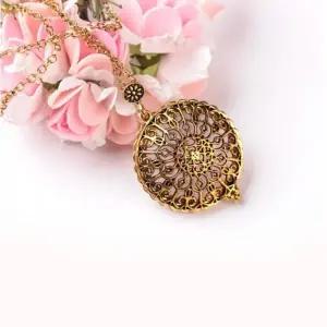 ( )노안용 노인 레트로 돋보기 앤틱 겸용 기하무늬 목걸이