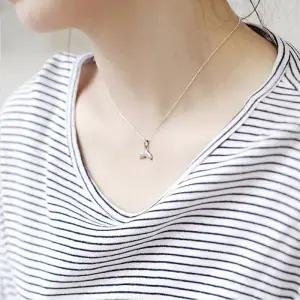 ( )S925 풍수아이템 목걸이 남녀공용 고래 꼬리 돌핀 부르는 실버 S925