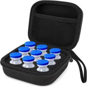 냉장고용 SMYV 인슐린 바이알 홀더 보관 케이스 펩타이드 표준 10ml U-100 9개 슬롯에 맞습니다