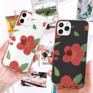 아칸 헤롱이 명자꽃패턴 방탄케이스