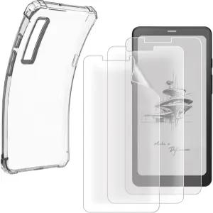 오닉스 박스 팔마 6.13인치/캔트/캔트 2 PET 긁힘 방지 고화질 필름 및 소프트 클리어 TPU 보호 케이스에