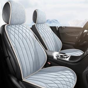 범용 카시트 커버, 통기성 리넨 보호, 미끄럼 방지 쿠션, 적용 가능, 인테리어 지지대 액세서리