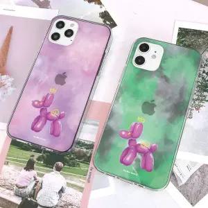 아칸 느루 풍선강아지 클리어젤리케이스