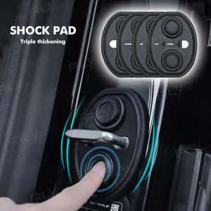 4개 업그레이드 실리콘 자동차 도어 잠금 버클 커버 충돌 방지 버퍼 쿠션 방수 무음 충격 흡수 장치)