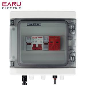 태양광 PV 결합기 상자, 서지 번개 보호 DC 퓨즈 MCB SPD 방수 500V 1 입력 출력, IP65