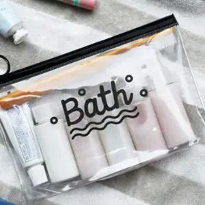 여행용 파우치 세면 백 방수 지퍼백 PVC 도구 VxJ7+4zwD