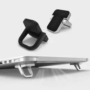휴대용 미니 부착형 노트북 거치대 2P 가벼운 부착식 받침대 킥 스탠드 게이밍 랩탑 접이식 받침 쿨링 거치