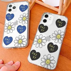 아칸 미나 데이지꽃패턴 클리어젤리케이스