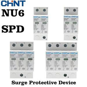 CHNT 서지 보호 장치 1P 2P 3P 4P 15kA 40KA 65KA 100KA NU6-II 40385 피뢰기 전기 SPD 385V AC