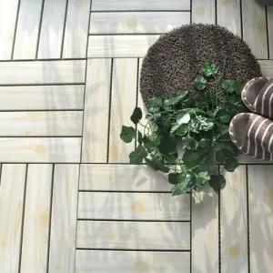 베란다 테라스 조립식마루 바닥매트 옹이18P 데크타일 욕실 옥상 세탁실 현관