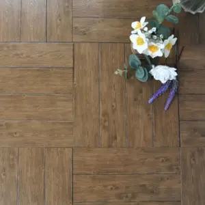 조립식마루 데크타일 옹이엔틱16P+마감재8P 거실 추천 테라스 베란다 학교 현관