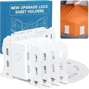 모서리용 침대 시트 홀더 강화 클립이 있는 잠금 홀더로 시트를 단단하고 단단히 고정하고 더 이상 느슨한