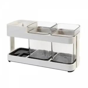 ( )가정용 칫솔꽂이 컵걸이 거치대 치약 칫솔 보관함 양치