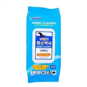 60매 19x20cm 다용도 청소티슈 세정용 클리너티슈 찌든때 기름때 캡형
