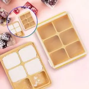 쌍문상회 보관 이유식큐브6구 준비물 이유식보관용기 실리콘그릇 2P 소분용기