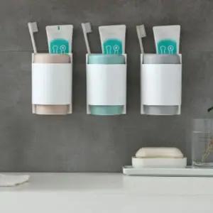 ( )양치컵 세트 칫솔 치솔 거치대 욕실컵걸이 양치 인테리어 욕실 수납 정리