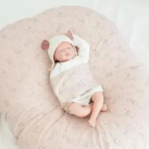 제이앤제나 수유쿠션 분리형 커버 솜 세트 래빗핑크