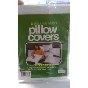 신뢰할 수 있는 인더스트리 에센셜 2팩 방수 지퍼 비닐 베개 보호기 - 습기 및 먼지 보호를 위한 내구성