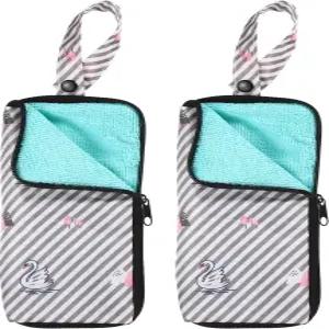 하핑턴 2pcs 습식 우산 가방 3.9 x 8.7 초미세 섬유 강력 흡수 케이스 커버 수납 여행용 휴대용 방수