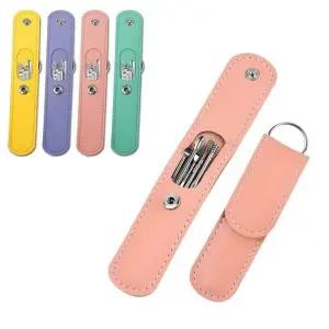 [에스에스_62]휴대용 귀후비개 스프링형 6종+가죽 세트