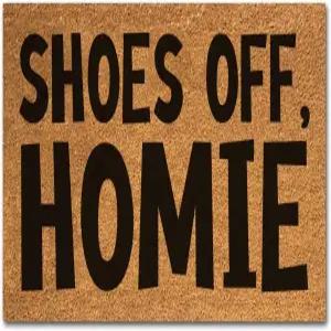 재미있는 코이어 도어매트 신발 오프 호미 현관 매트 입구 야외 튼튼한 장식 환영 하우스 워밍업 선물